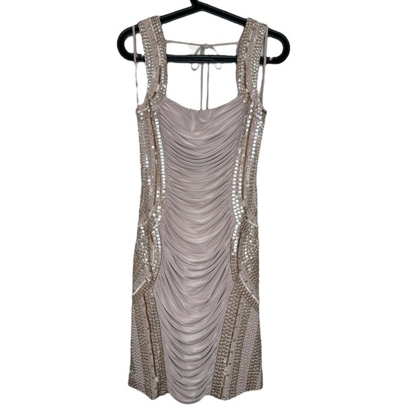 MIGNON Beaded Formal Cocktail Dress Size 4 - Picture 1 of 8